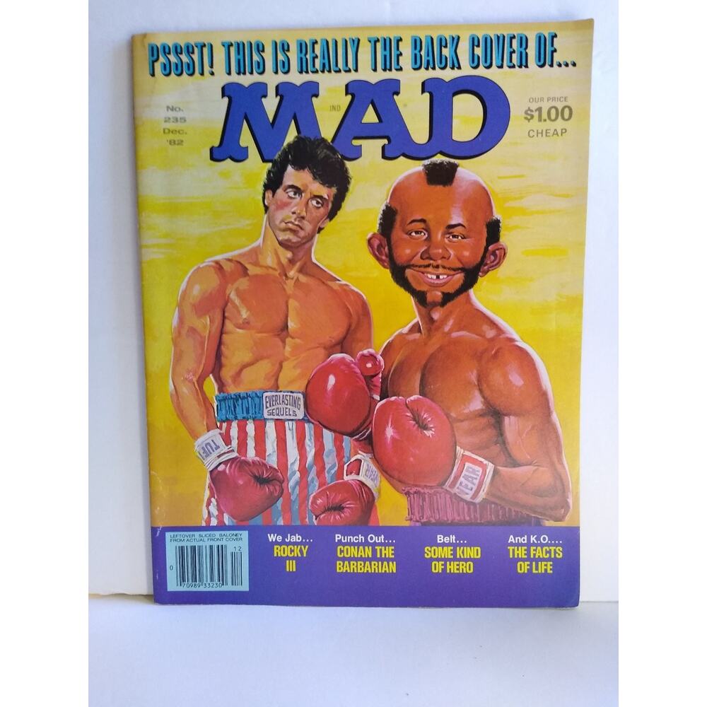 Mad Magazine #235 Rocky 3 The Facts Of Life Comic Book Dec 1982 Humor Satire